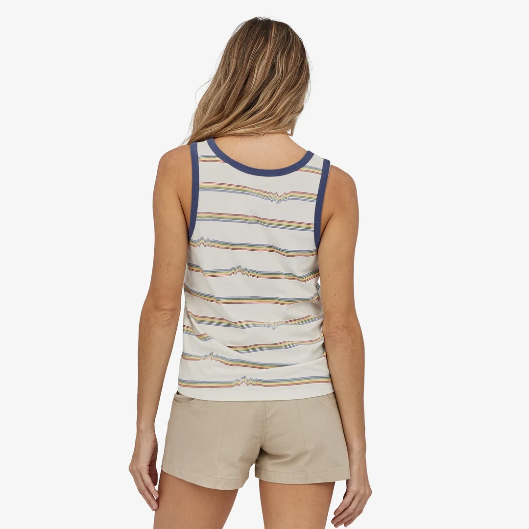 Patagonia Women's Ridge Rise Stripe Organic Tank Top 4 Patagonia Women's Ridge Rise Stripe Organic Tank Top