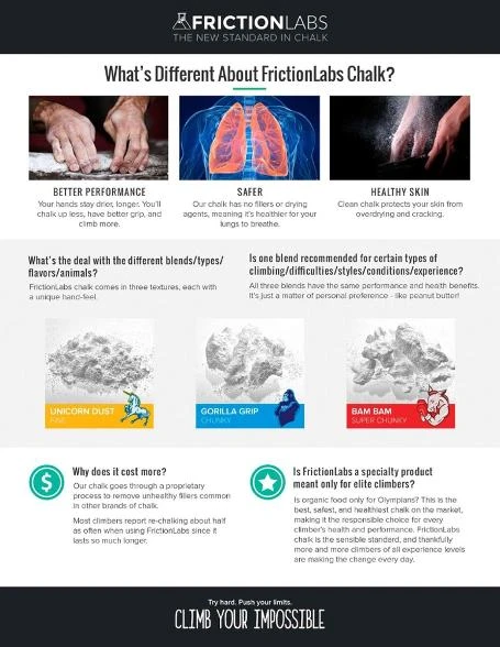 Chalk & Chalk Bags Friction Labs Unicorn Dust 5oz 5 Chalk & Chalk Bags Friction Labs Unicorn Dust 5oz