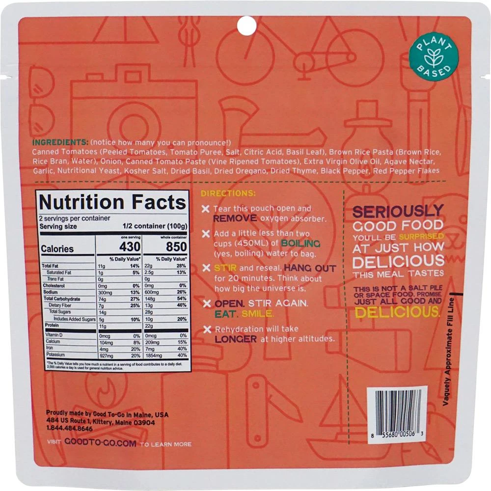 Good To Go: Classic Marinara With Penne Food 5 Good To Go: Classic Marinara With Penne Food