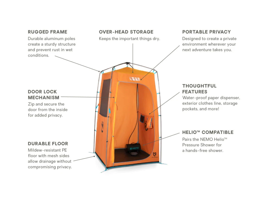NEMO Heliopolis Privacy Shelter & Shower Tent 7 NEMO Heliopolis Privacy Shelter & Shower Tent