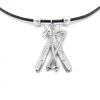 Lilo Collections Skis And Poles Necklace Accessories
