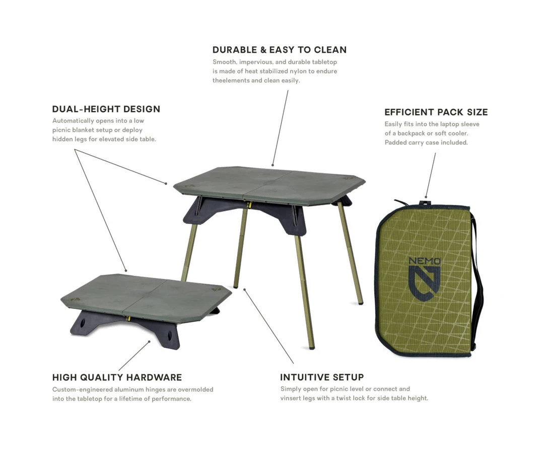 Camp Furniture NEMO Moonlander Table 4 Camp Furniture NEMO Moonlander Table