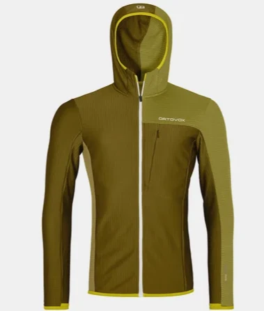 Ortovox Fleece Light Grid Hooded Jkt Men's 3 Ortovox Fleece Light Grid Hooded Jkt Men's