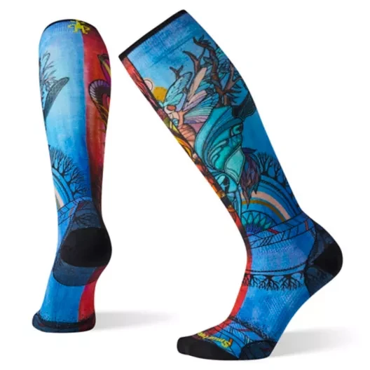 Smartwool Women's PhD Ski Ultra Light Print Socks 3 Smartwool Women's PhD Ski Ultra Light Print Socks