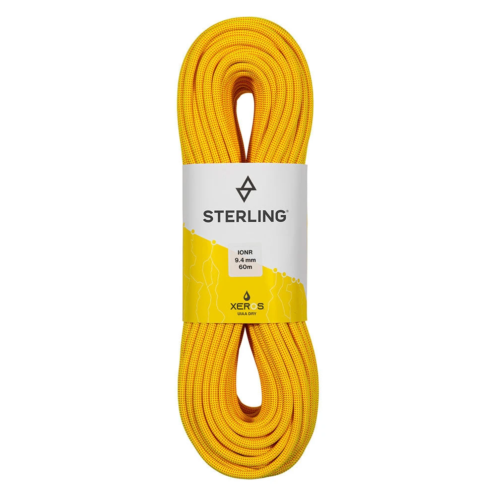 Ropes, Slings, Bags & Packs Sterling 9.4mm Ion R XEROS Dry Rope 3 Ropes, Slings, Bags & Packs Sterling 9.4mm Ion R XEROS Dry Rope