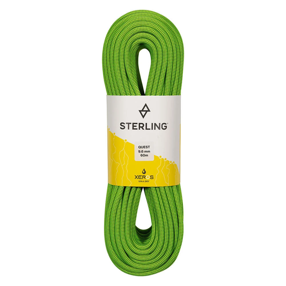 Ropes, Slings, Bags & Packs Sterling 9.6mm Quest XEROS Dry Rope 4 Ropes, Slings, Bags & Packs Sterling 9.6mm Quest XEROS Dry Rope