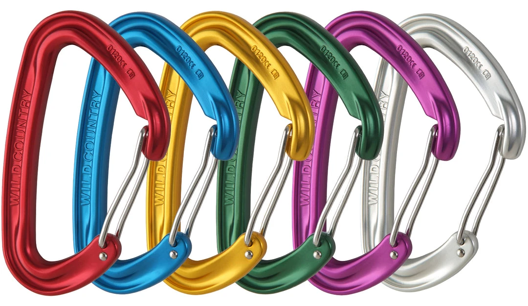 Non-locking Carabiners Wild Country Wildwire Carabiner - All Colors 10 Non-locking Carabiners Wild Country Wildwire Carabiner - All Colors
