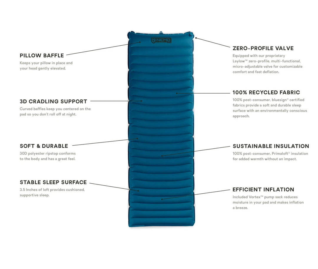 NEMO Quasar 3D Insulated Sleeping Pad 7 NEMO Quasar 3D Insulated Sleeping Pad